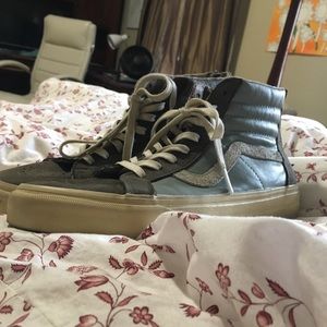 Vans Blue and Gray Sk8 Hi’s